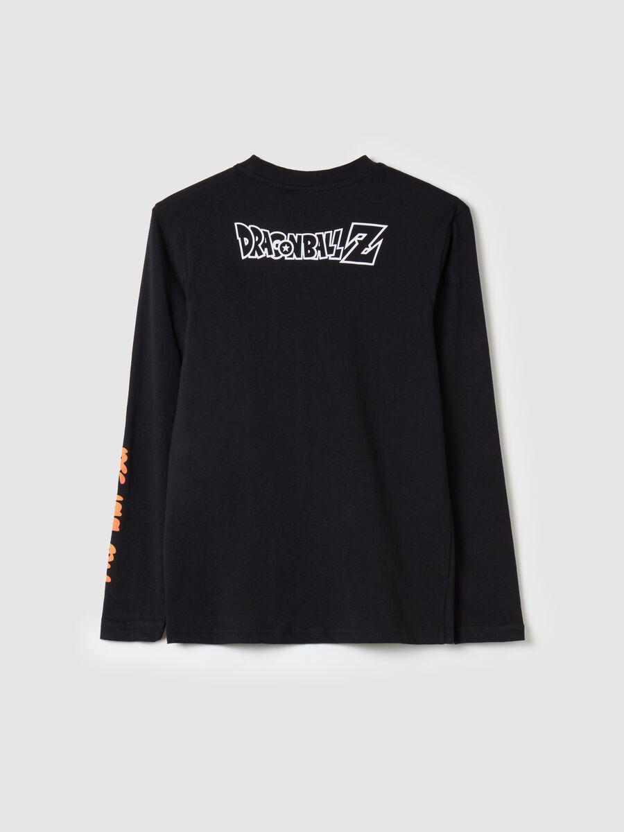 T-shirt a maniche lunghe con stampa Goku _4