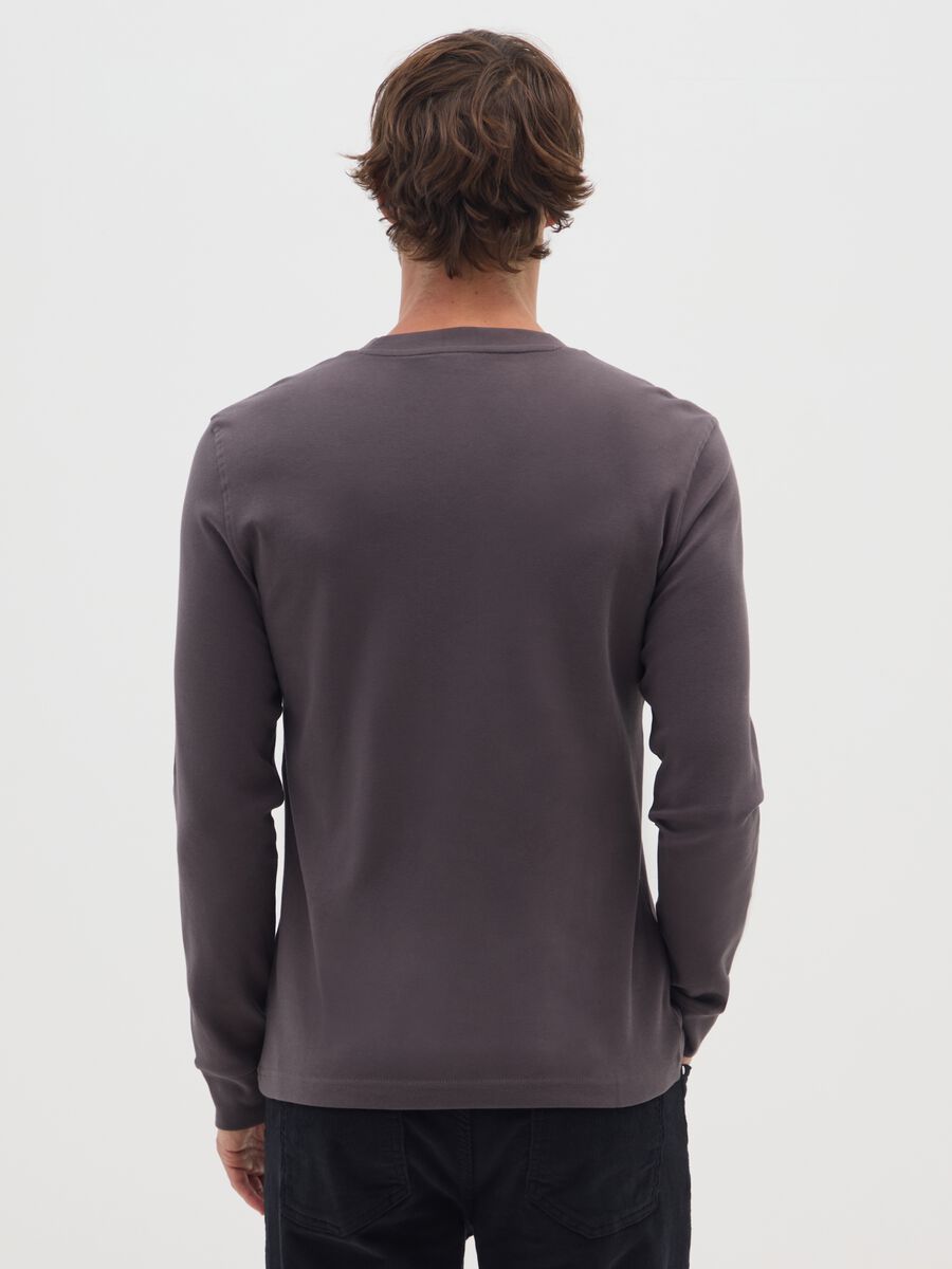 Regular fit brown pure cotton t-shirt_2