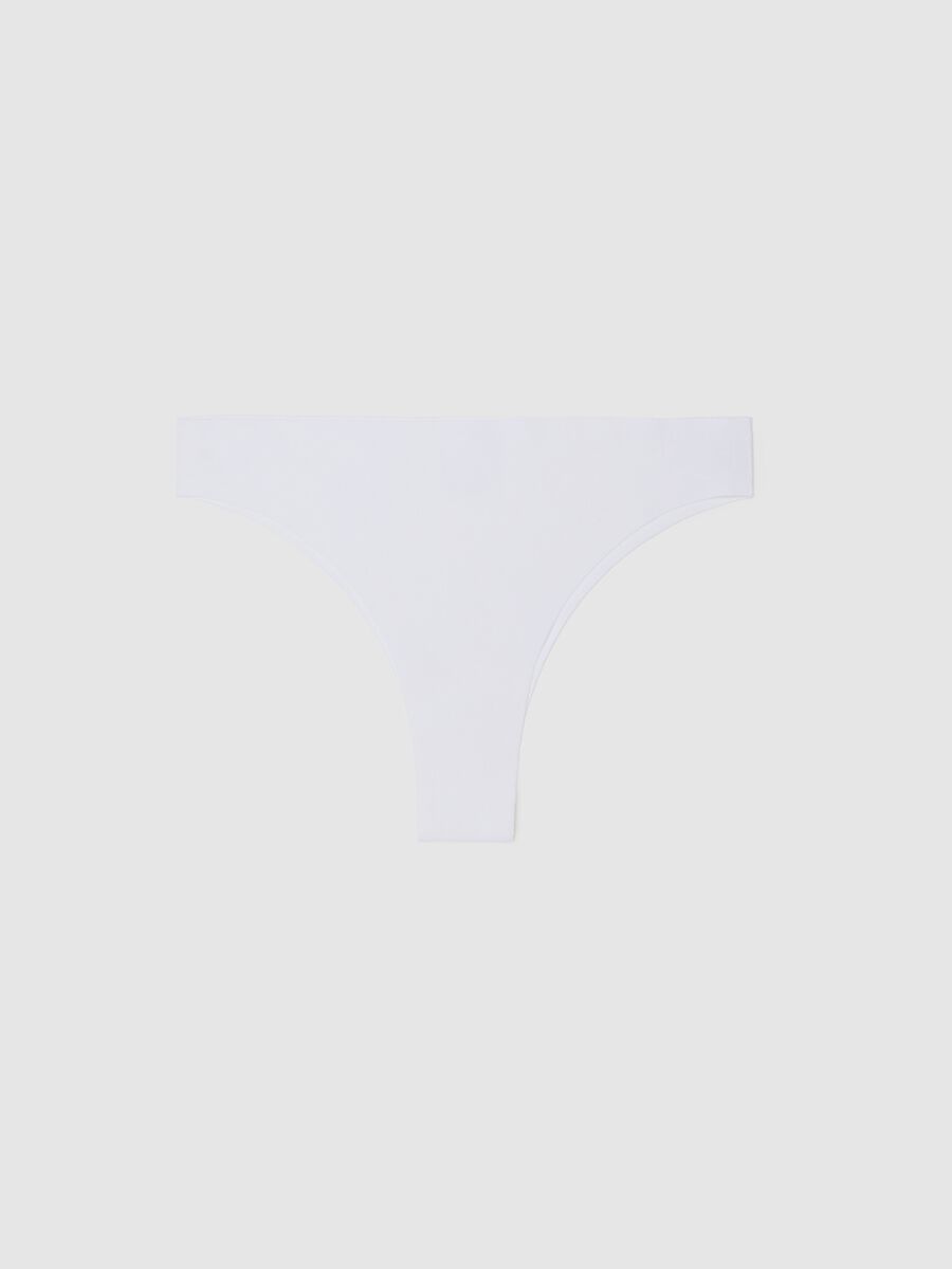 Slip brasiliano in cotone bianco regular fit_4