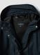 Blue waterproof jacket with regular fit hood_5
