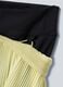 Shorts plissettati sportivi gialli in tessuto elasticizzato rimovibili ALTAVIA COURT_8