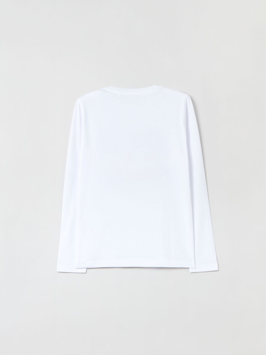 T-shirt in cotone a maniche lunghe_1