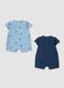 2-pack multicolour pure cotton baby rompers with Mickey Mouse_1