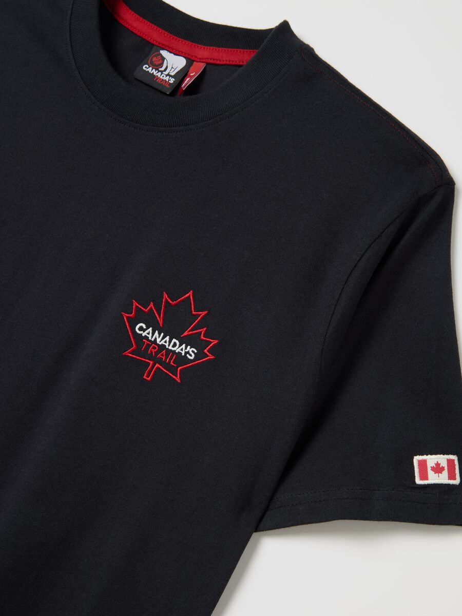 Canada's Trail black T-shirt with logo_5