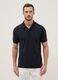 Black regular fit stretch cotton-blend polo_3