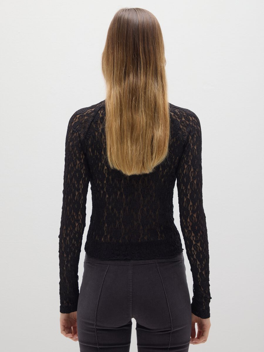 Black Lace Long Sleeve Top_2