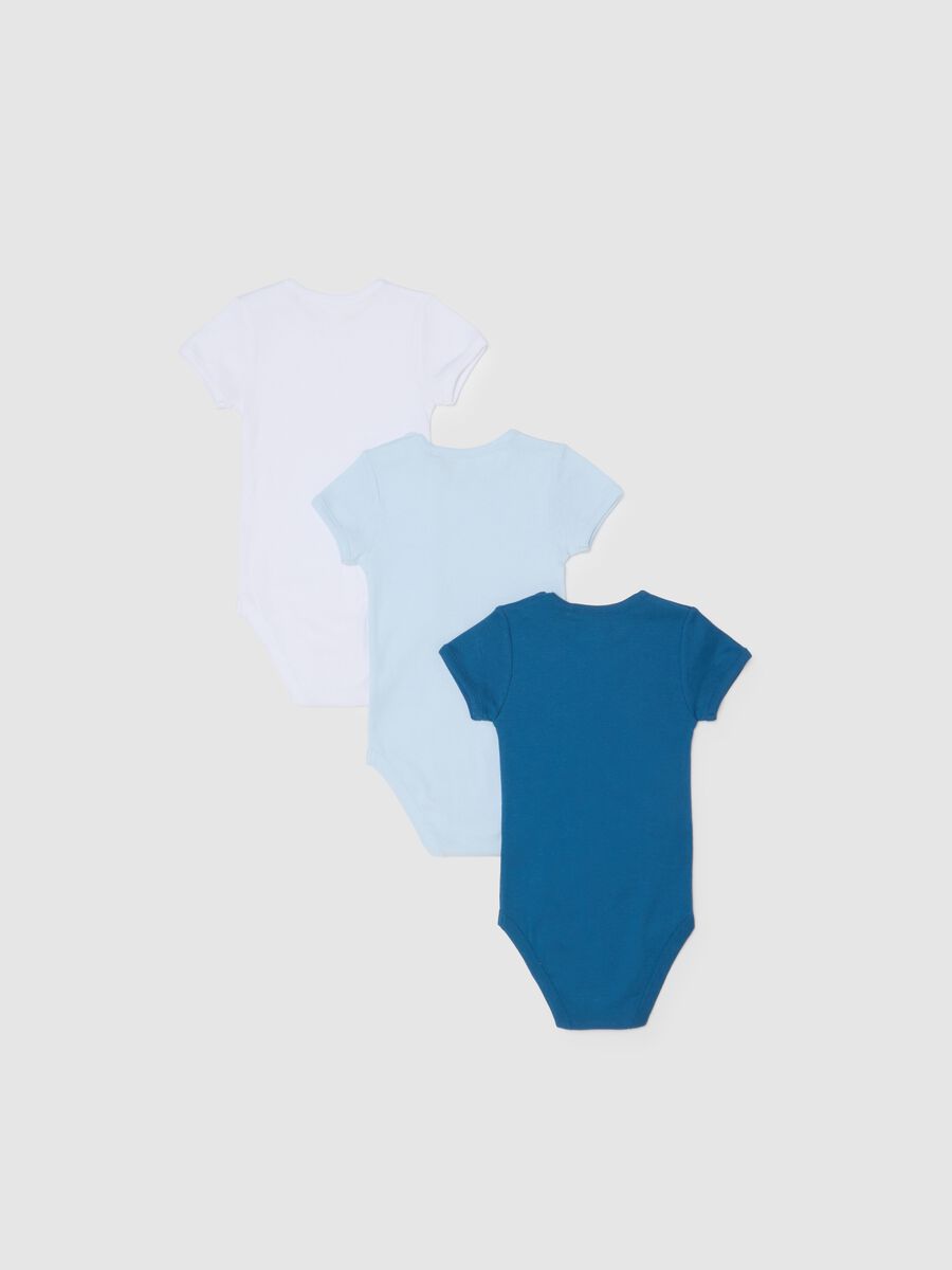 Newborn pure cotton multicolour bodysuit tripack_1