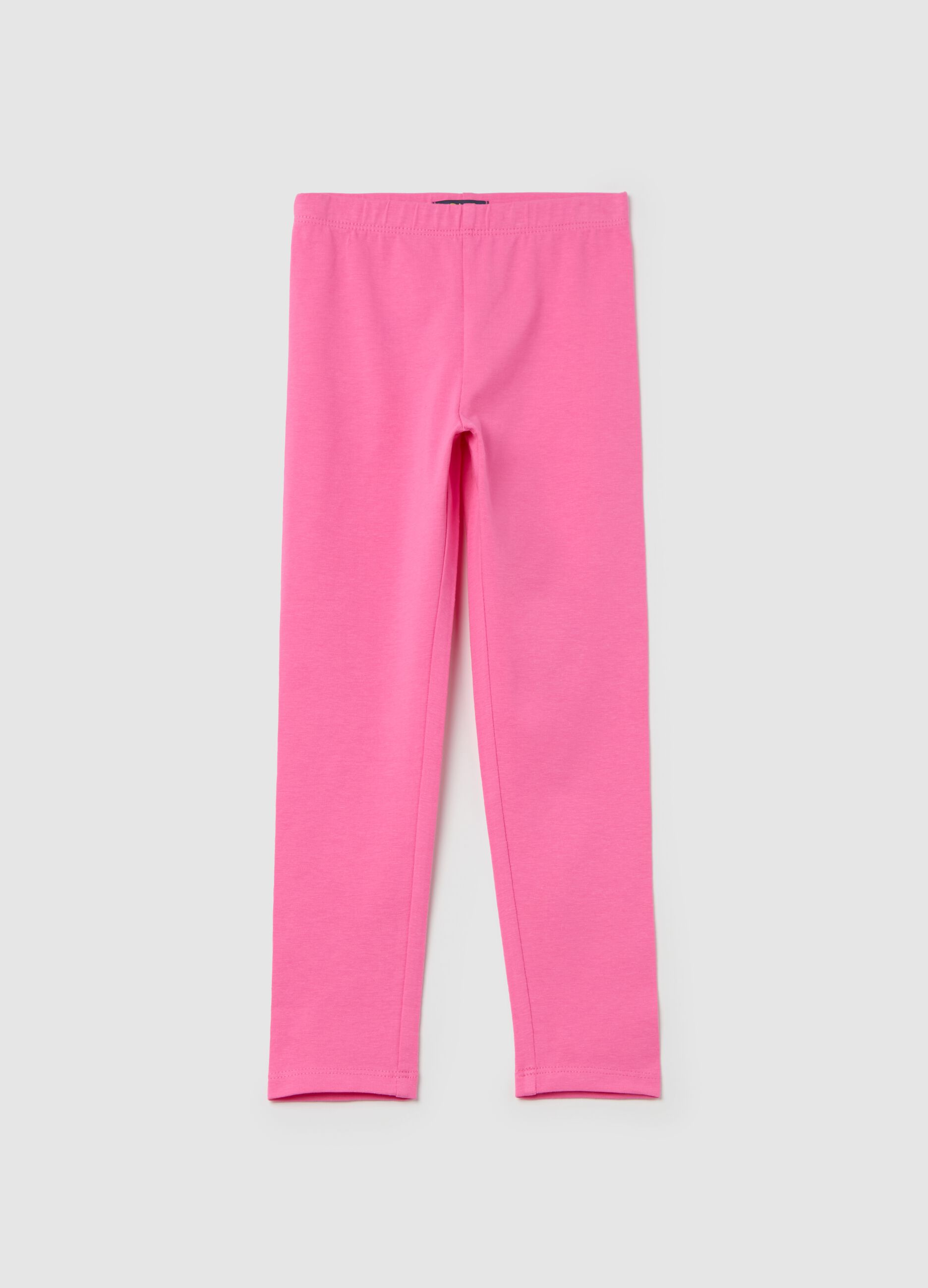 Stretch cotton leggings