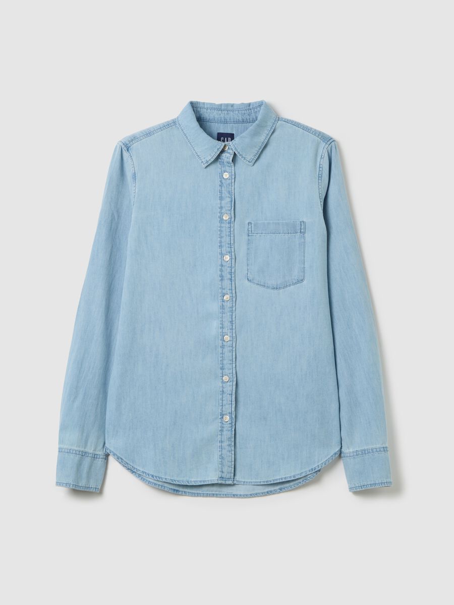 Denim shirt with pocket_3