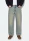 Light blue denim jeans in pure cotton, loose fit_1