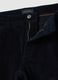 Blue Stretch Cotton Regular Fit Trousers_1