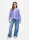Purple striped cotton cardigan_2