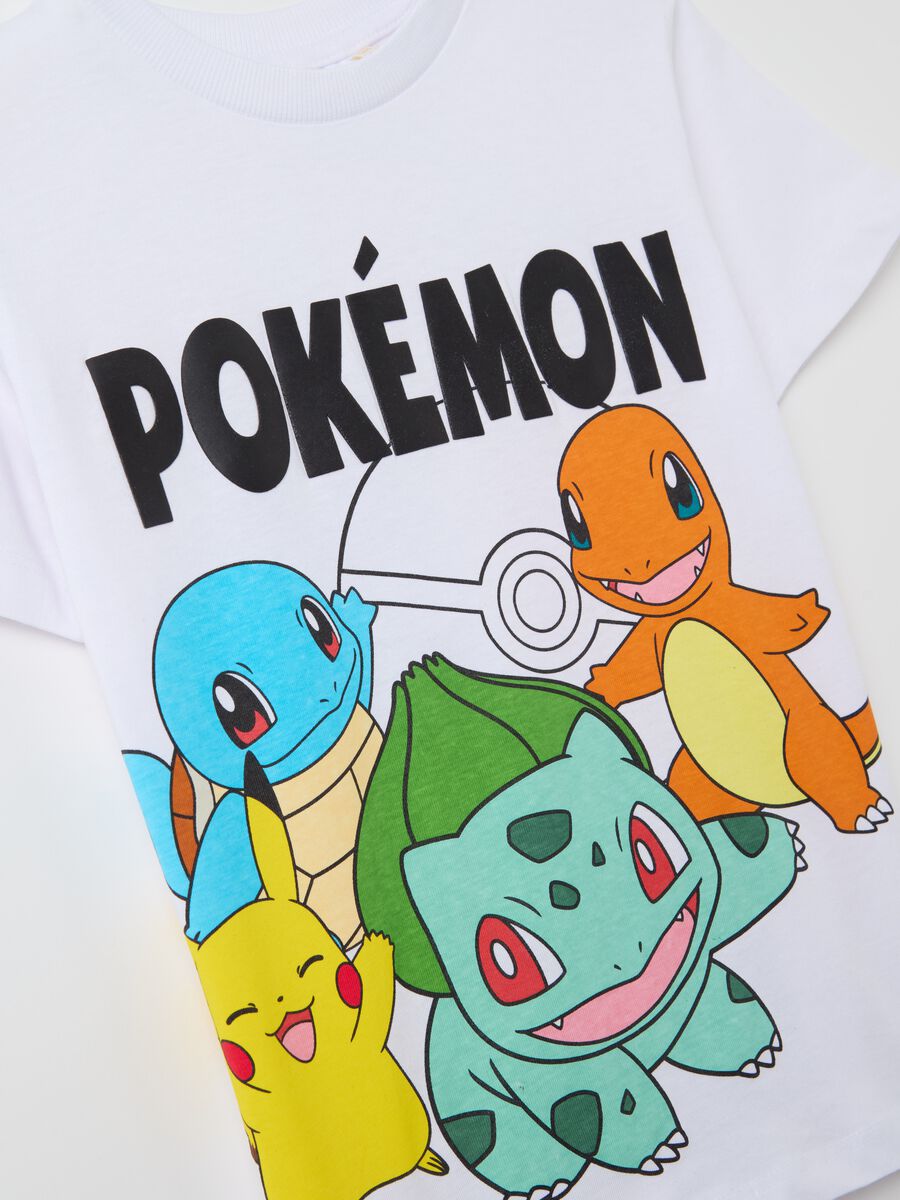 Cotton T-shirt with Pokémon print_3
