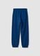 Blue organic cotton jogger trousers_1