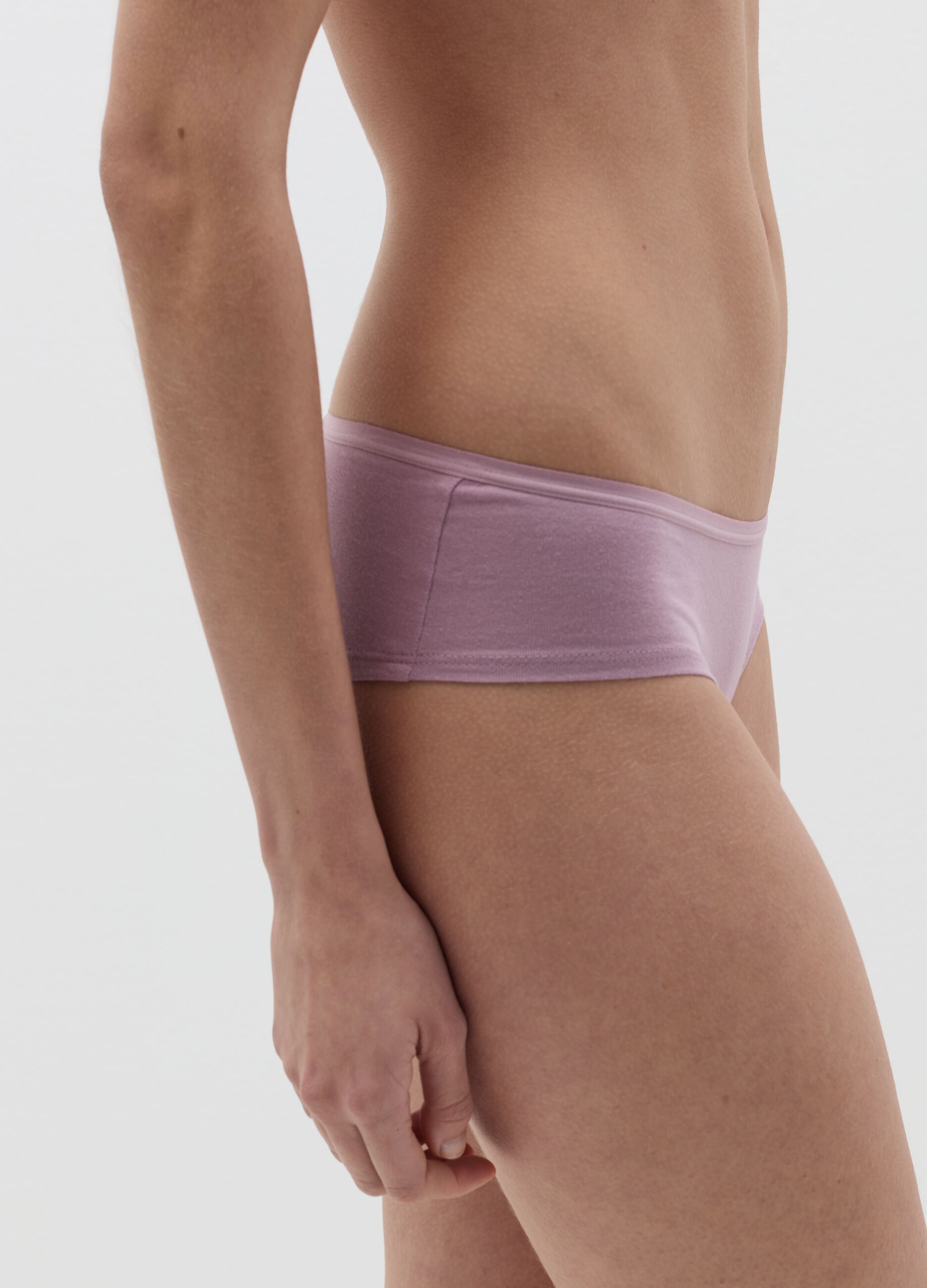 Five-pack French knickers in stretch cotton