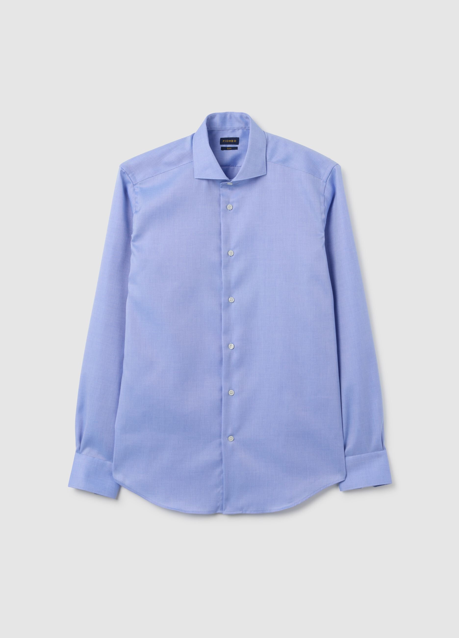 Blue Long Sleeve Cotton Shirt