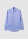 Blue Long Sleeve Cotton Shirt_4