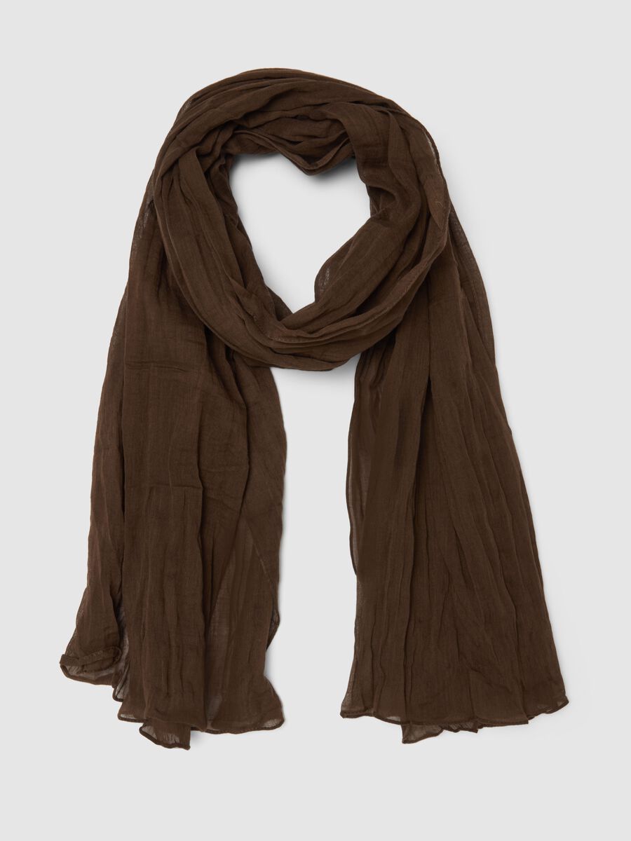 Pure Cotton Brown Scarf_0
