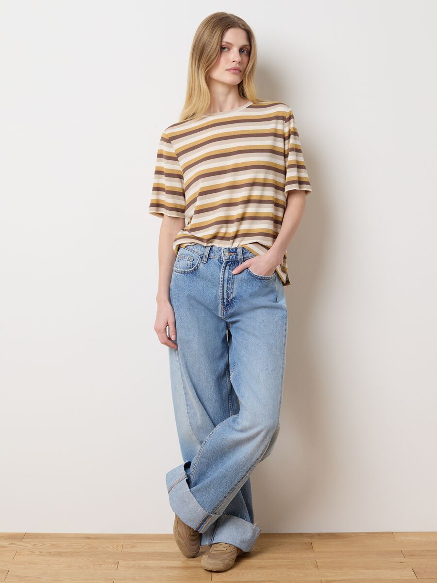 T-shirt with multicoloured stripes and lurex_2