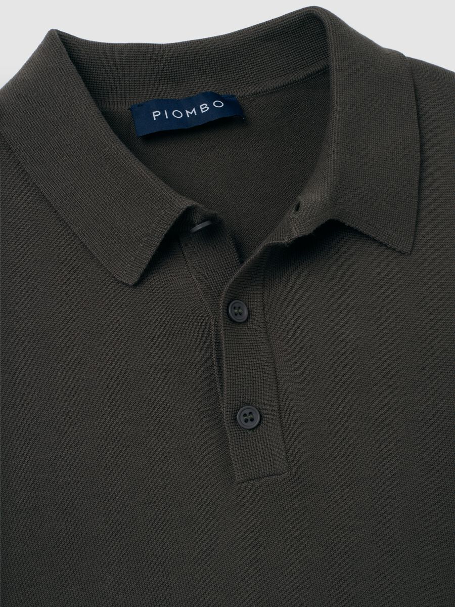 Men's Brown Cotton Blend Polo Regular Fit_1