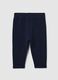 Girls' Blue Cotton Trousers Regular Fit_1