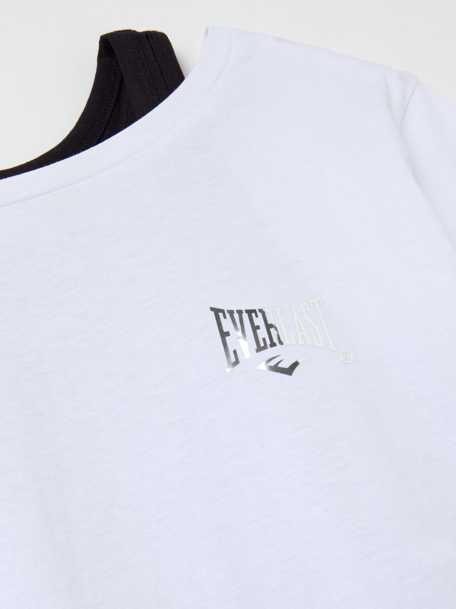 Layered-effect crop T-shirt with print_5
