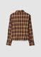Brown checked pure cotton shirt_2