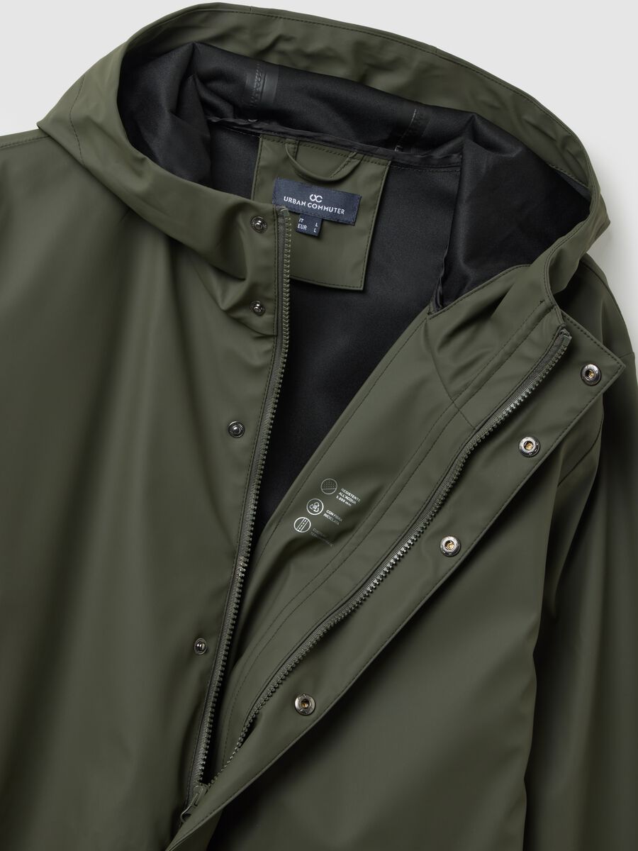 Regular fit green waterproof light jacket_5