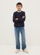 Regular fit stretchy blue denim jeans for boys_0