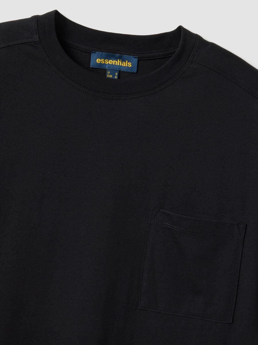 Black pure cotton relaxed-fit dress_5