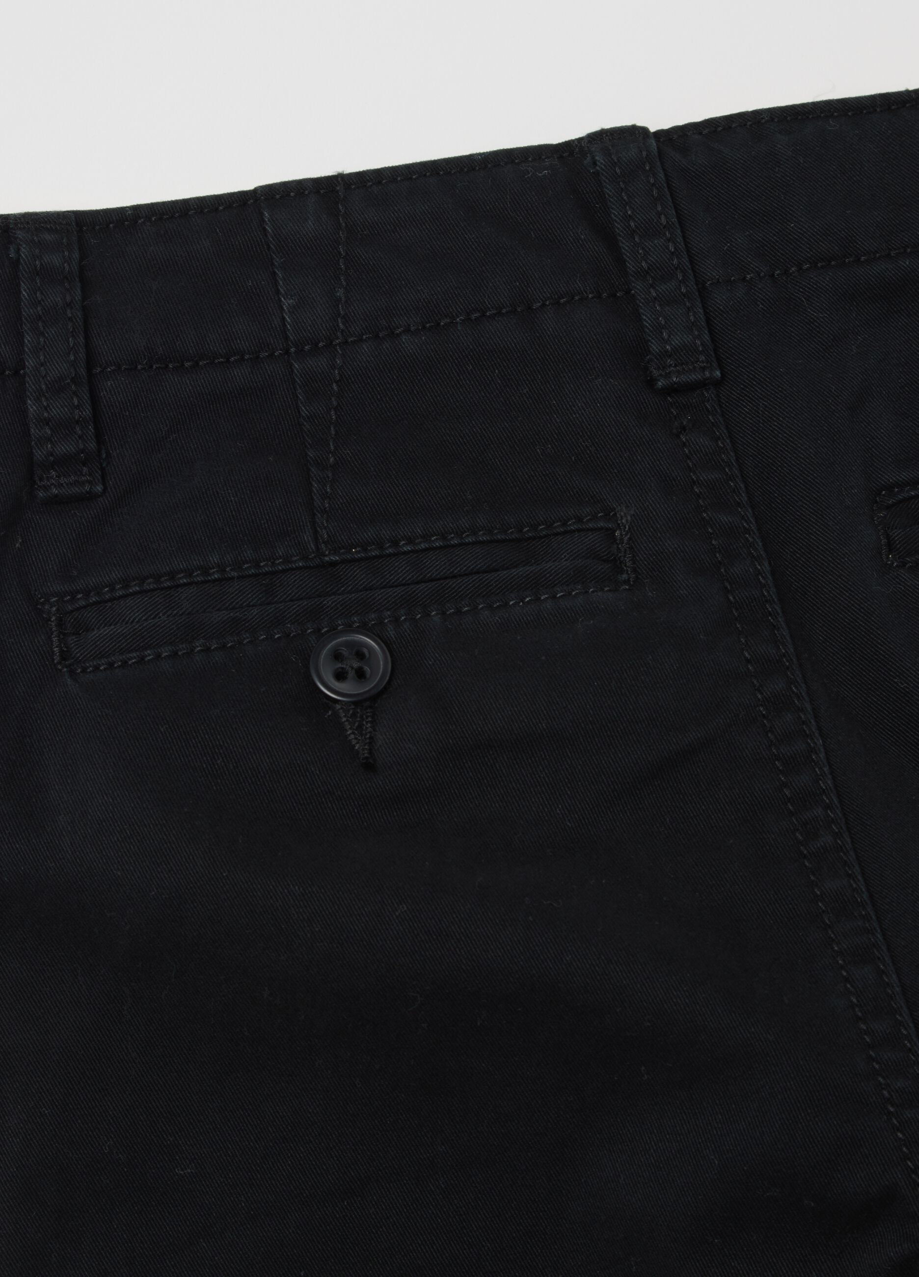 Black trousers in stretch cotton