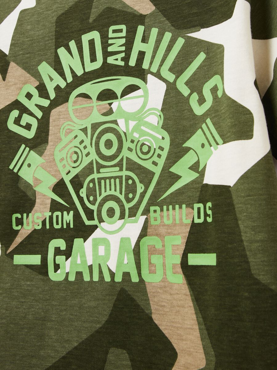 T-shirt con stampa camouflage Grand&Hills_2