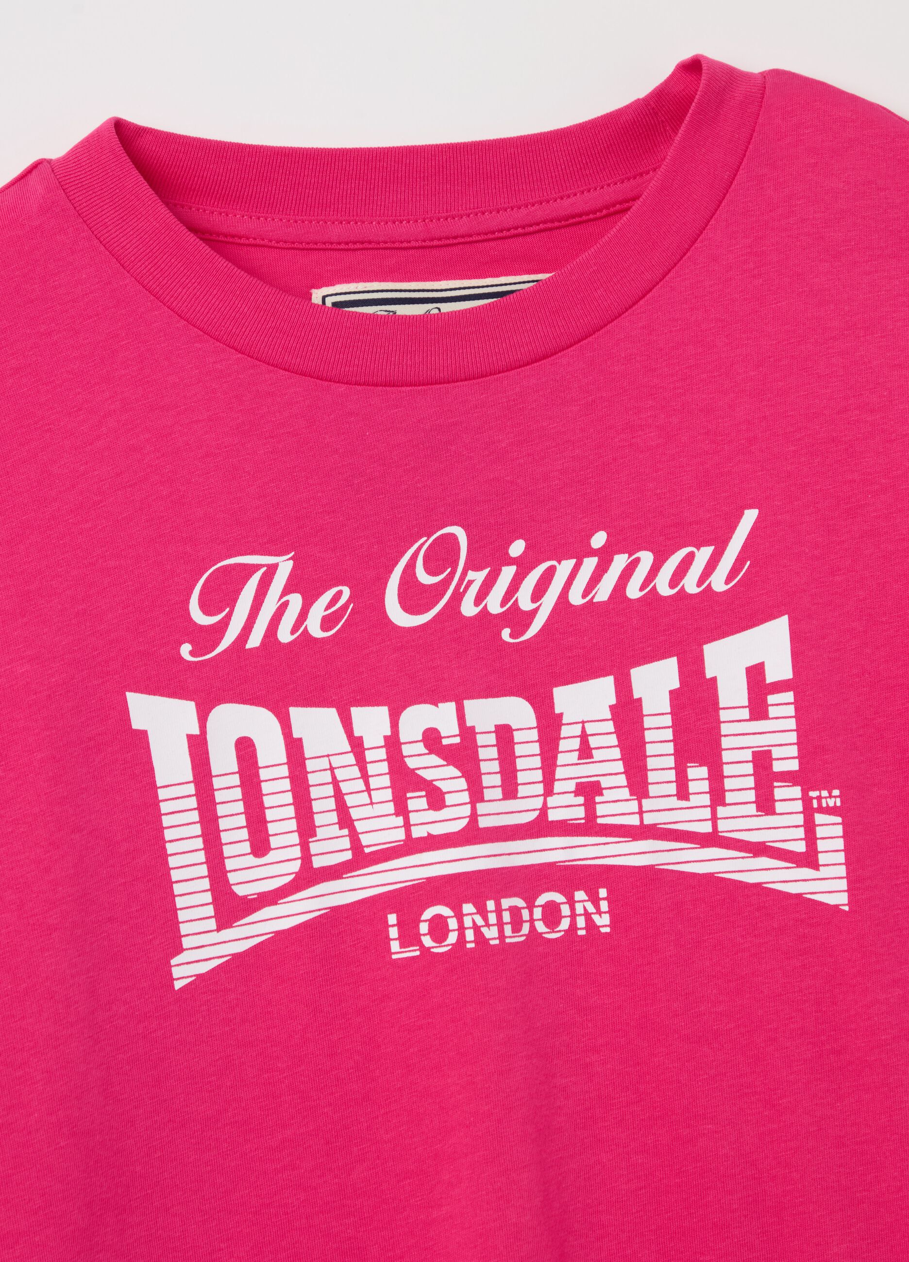 Cotton T-shirt with logo print