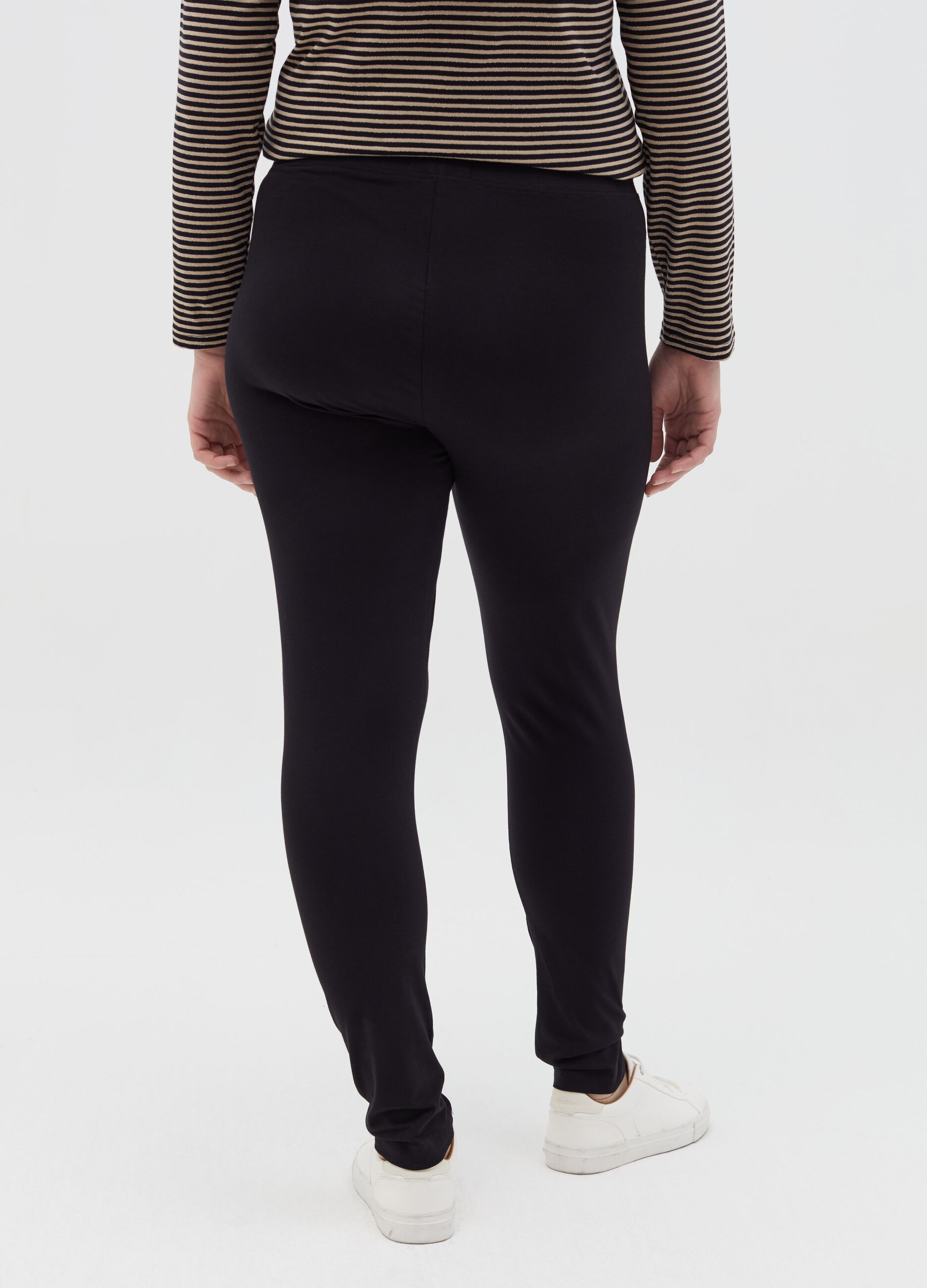 Leggings in cotone stretch Curvy
