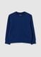 Kids' sweatshirt in pure blue cotton_0