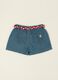 Baby Girls&rsquo; Pure Cotton Denim Skirt with Cherry Embroidery_2