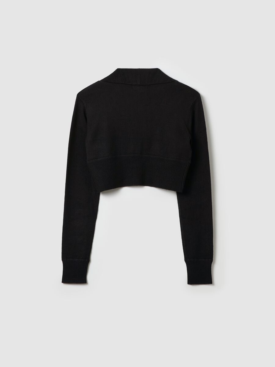 Edge to edge cardigan with shawl neck_4