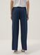 Blue palazzo trousers in stretch cotton_2
