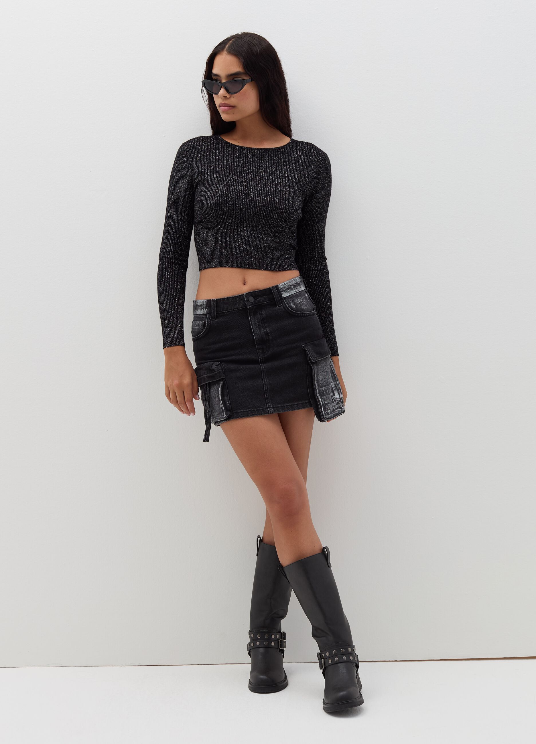 Pullover in lurex