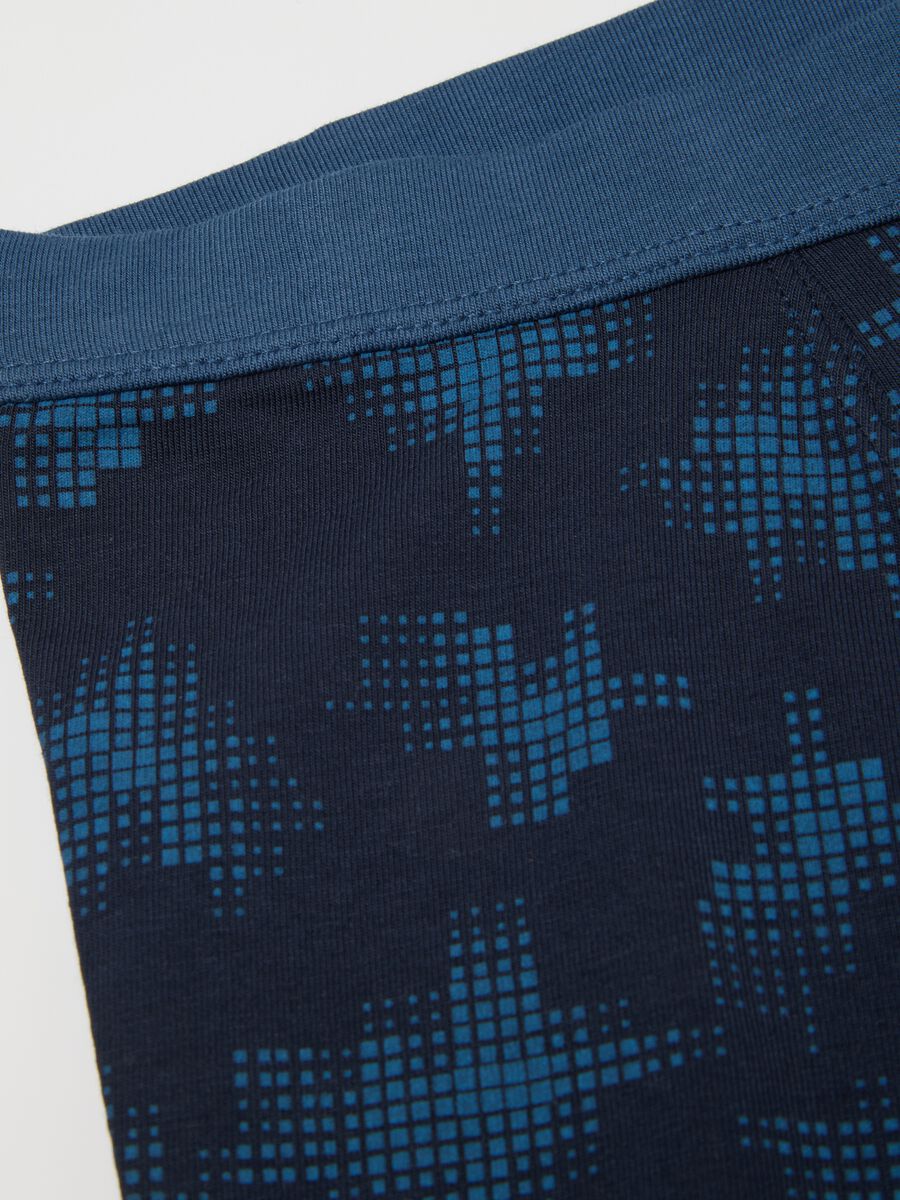 Boys' Stretch Navy Cotton Boxers_2