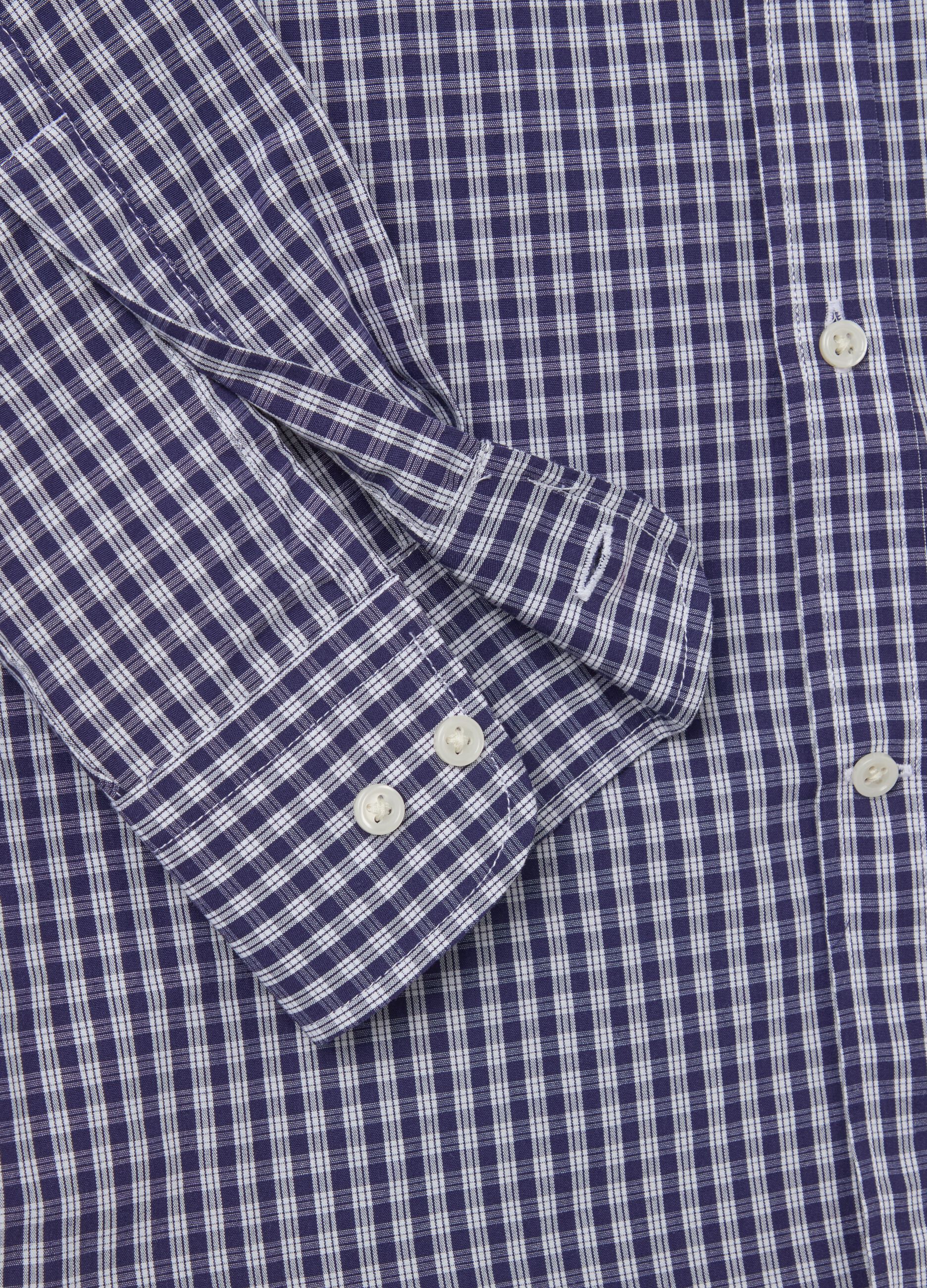 Regular-fit easy-iron check shirt