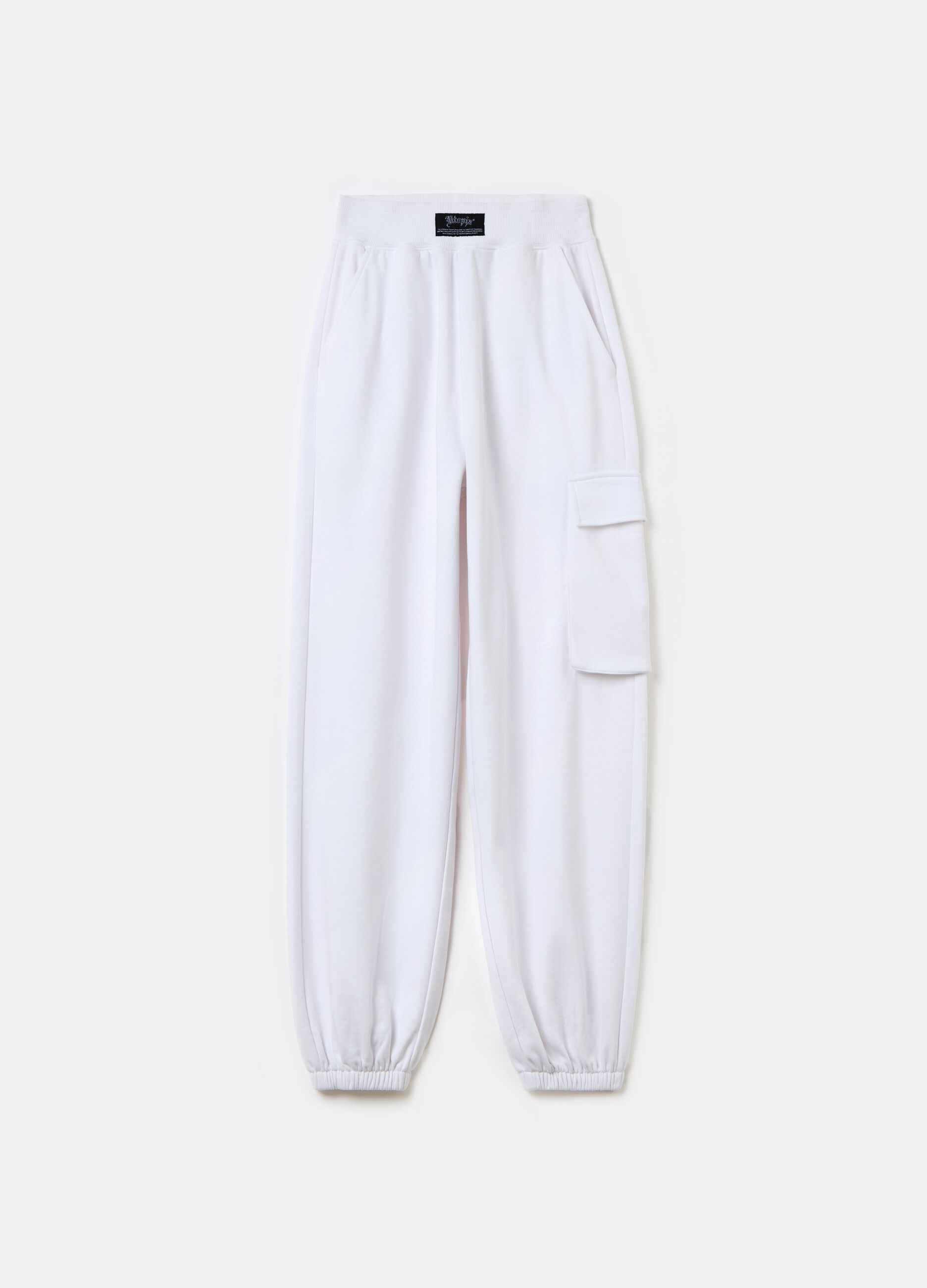 Cargo Sweatpants White