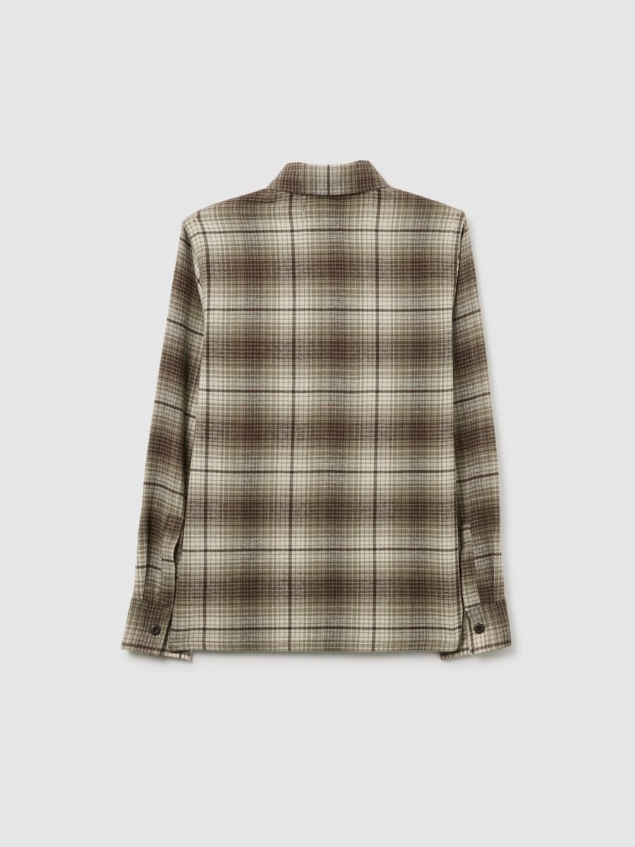 Multi-coloured check cotton shirt for boys, regular fit_1