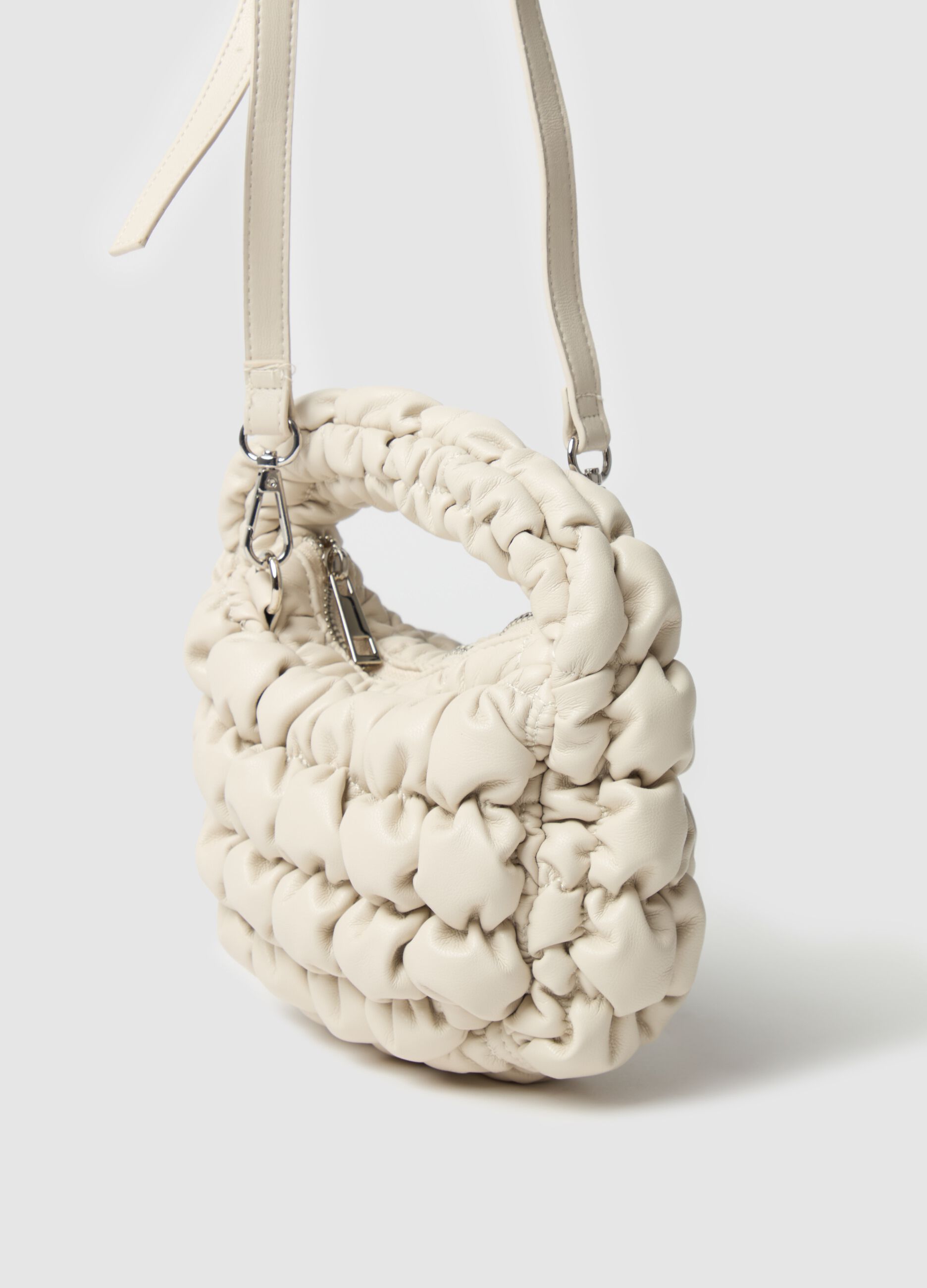 Padded mini handbag
