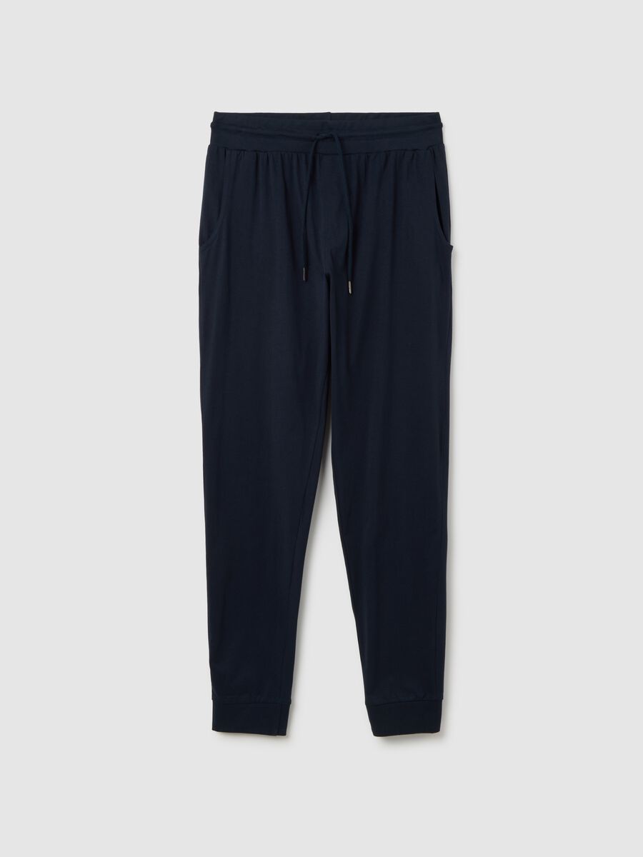Cotton Blue Pyjama Trousers_0