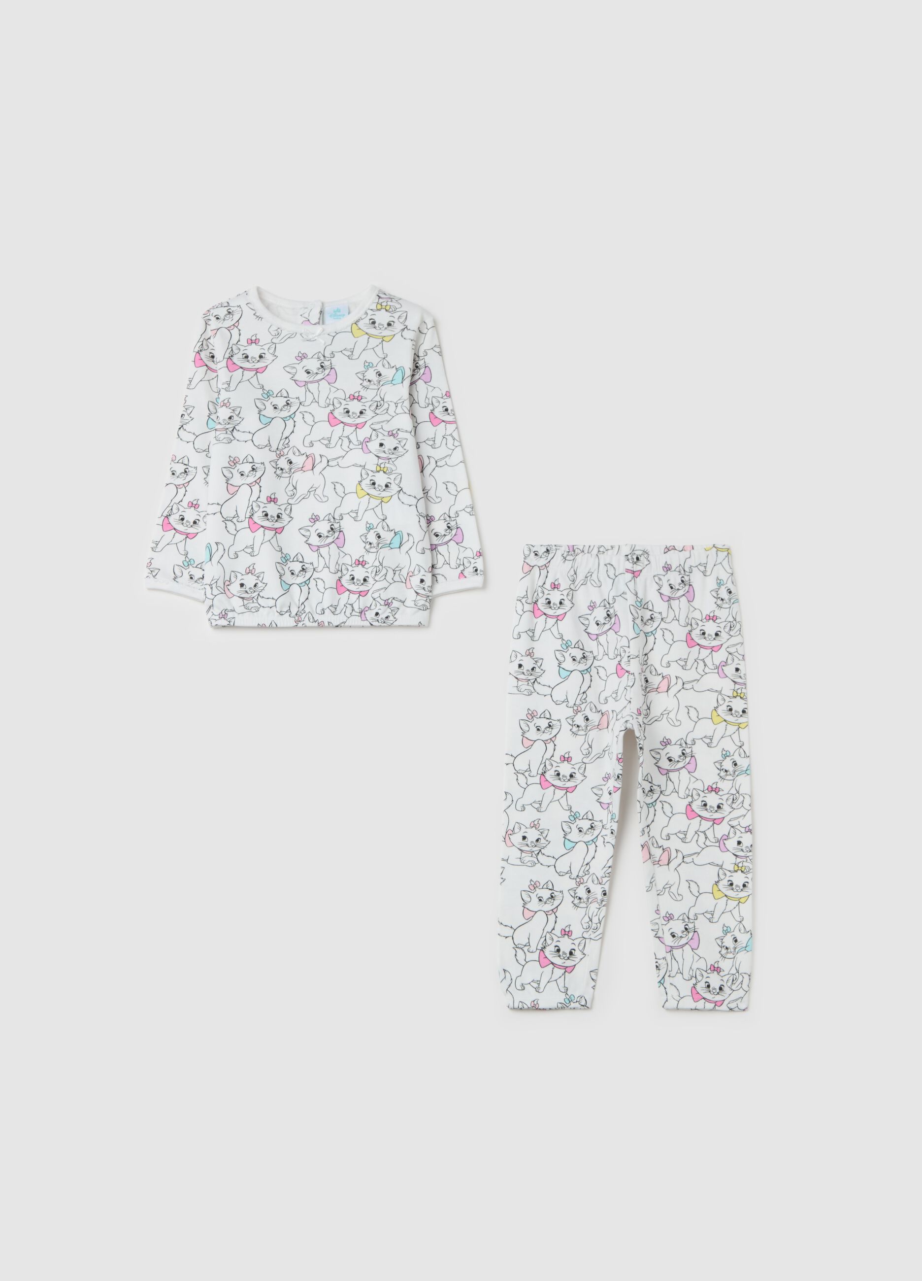 Cotton pyjamas with Marie print