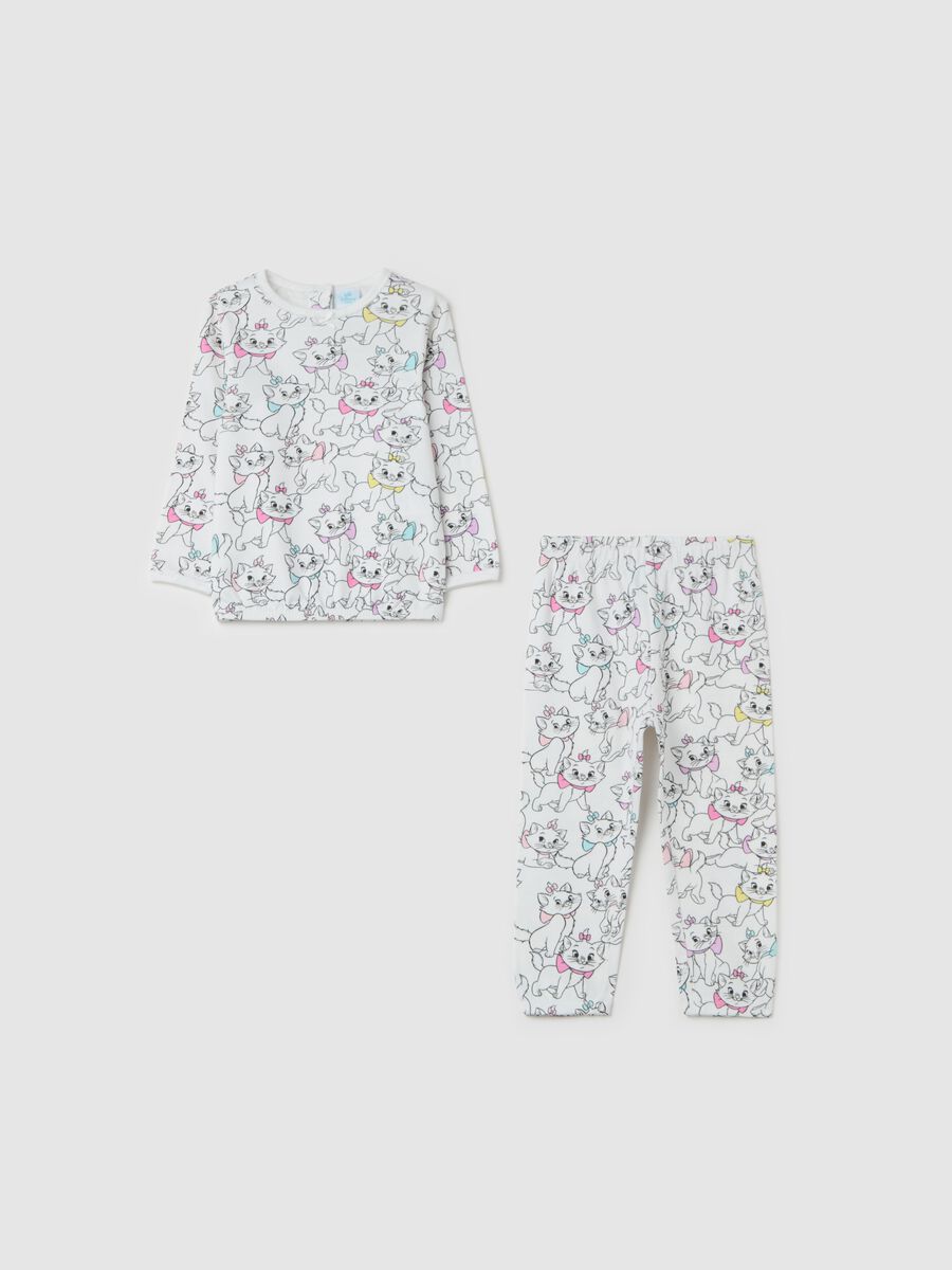 Cotton pyjamas with Marie print_0