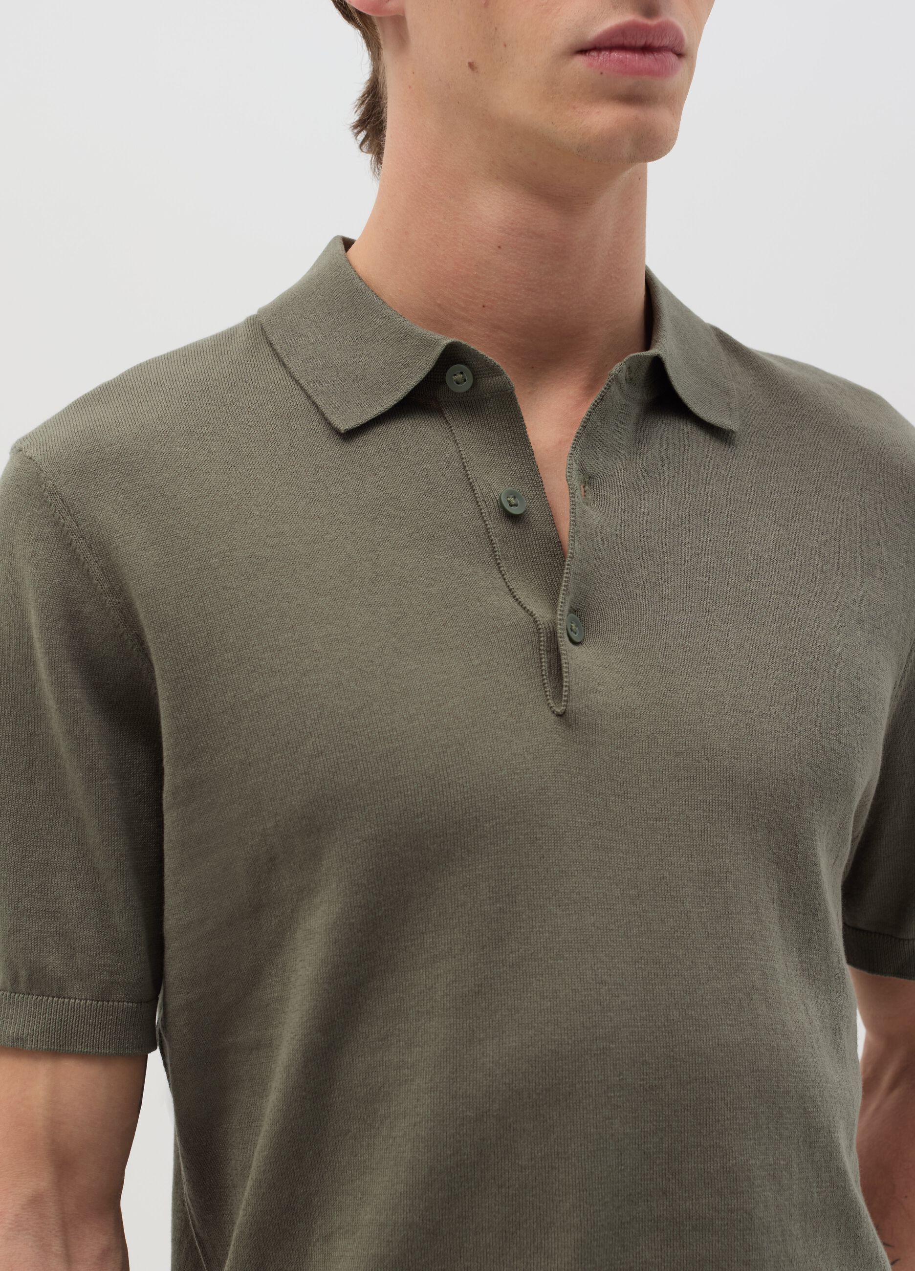 Polo in cotone tinta unita