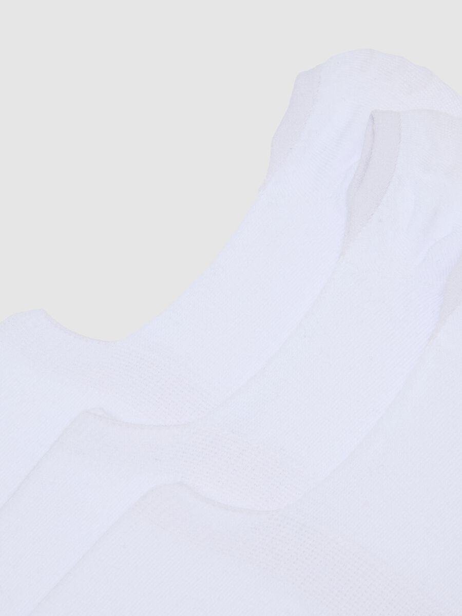 White Cotton Socks Set Regular Fit_2