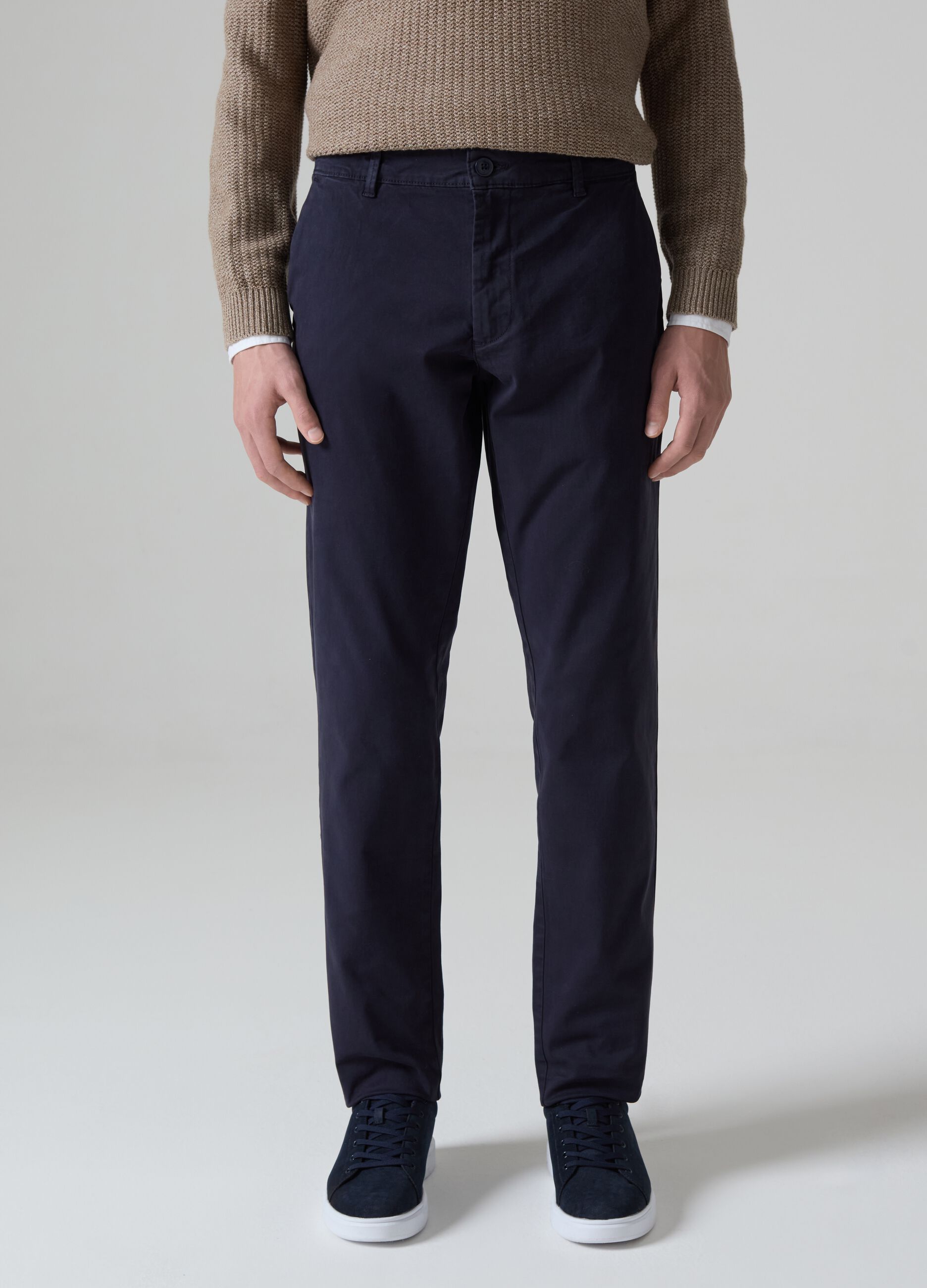 Pantalone chino slim fit in cotone stretch